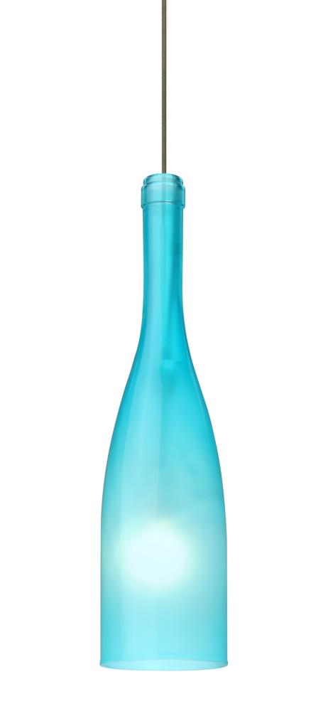 Besa Pendant Botella 12 Bronze Blue Frost 1x35W Halogen