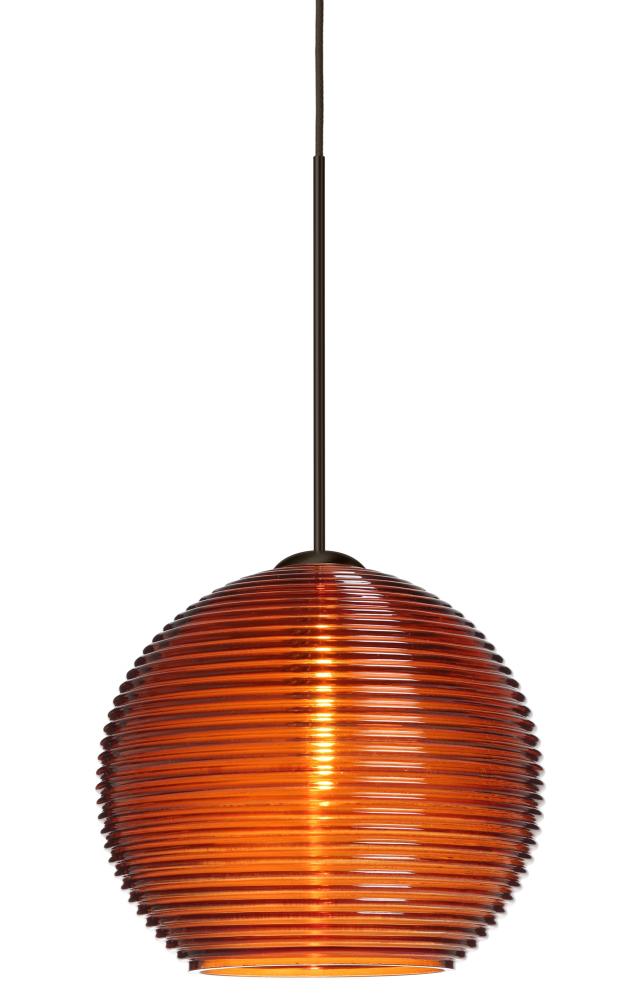 Besa Pendant Kristall 6 Bronze Amber 1x35W Halogen