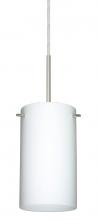 Besa Lighting 1BC-440407-SN - Besa Stilo 7 Pendant Satin Nickel Opal Matte 1x50W Candelabra