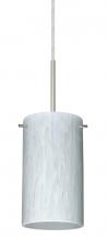 Besa Lighting 1BC-440419-LED-SN - Besa Stilo 7 LED Pendant Carrera Satin Nickel 1x9W LED