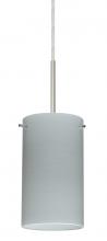 Besa Lighting 1BC-4404KR-SN - Besa Stilo 7 Pendant Satin Nickel Chalk 1x50W Candelabra