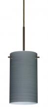 Besa Lighting 1BC-4404TN-MED-BR - Besa Stilo 7 Pendant Bronze Titan 1x40W B10 Med