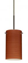 Besa Lighting 1BT-4404CH-BR - Besa Stilo 7 Pendant Bronze Cherry 1x50W Candelabra