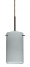 Besa Lighting 1BT-4404KR-BR - Besa Stilo 7 Pendant Bronze Chalk 1x50W Candelabra