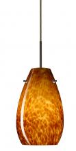 Besa Lighting 1JC-412618-LED-BR - Besa Pera 9 LED Pendant Amber Cloud Bronze 1x9W LED