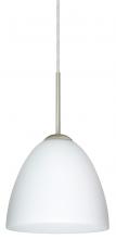 Besa Lighting 1JC-447007-LED-SN - Besa Vila LED Pendant Opal Matte Satin Nickel 1x9W LED