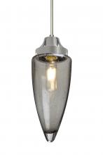 Besa Lighting 1JC-SULUSM-EDIL-SN - Besa, Sulu Cord Pendant, Smoke Bubble, Satin Nickel Finish, 1x4W LED Filament