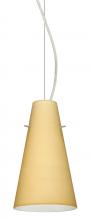 Besa Lighting 1KX-4124VM-SN - Besa Cierro Cable Pendant Vanilla Matte Satin Nickel 1x100W Medium Base