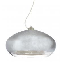 Besa Lighting 1KX-4345SF-SN - Besa Brio 14 Cable Pendant Satin Nickel Silver Foil 1x75W Medium Base