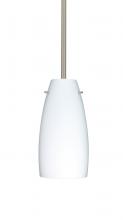 Besa Lighting 1TT-151207-LED-SN - Besa Tao 10 LED Stem Pendant Opal Matte Satin Nickel 1x9W LED