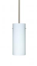 Besa Lighting 1TT-412307-LED-SN - Besa Stilo 10 LED Pendant Opal Matte Satin Nickel 1x9W LED