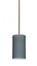 Besa Lighting 1TT-4404TN-LED-SN - Besa Stem Stilo 7 Pendant Satin Nickel Titan 1x9W LED