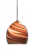 Besa Lighting 1XC-1716SK-BR - Besa Pendant Sprite Bronze Smoke Twist 1x50W Halogen