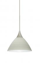 Besa Lighting 1XC-1743KR-LED-SN - Besa Pendant Domi Satin Nickel Chalk 1x6W LED