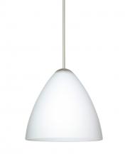 Besa Lighting 1XC-177907-LED-SN - Besa Pendant Mia Satin Nickel Opal Matte 1x5W LED