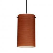 Besa Lighting 1XC-4404CH-BK-277-DIM010 - Besa Stilo 7 Pendant Black Cherry 1x50W Halogen, 277V, 0-10V Dimming