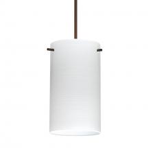 Besa Lighting 1XC-4404KR-LED-BR-L - Besa Stilo 7 Pendant Chalk Bronze 1x5W LED, 15Ft. Cord