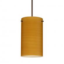 Besa Lighting 1XC-4404OK-BR-277-DIM010 - Besa Stilo 7 Pendant Bronze Oak 1x50W Halogen, 277V, 0-10V Dimming