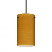 Besa Lighting 1XC-4404OK-LED-BK-L - Besa Stilo 7 Pendant Oak Black 1x5W LED, 15Ft. Cord