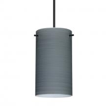 Besa Lighting 1XC-4404TN-BK-277-DIM010 - Besa Stilo 7 Pendant Black Titan 1x50W Halogen, 277V, 0-10V Dimming