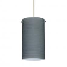 Besa Lighting 1XC-4404TN-LED-SN-L - Besa Stilo 7 Pendant Titan Satin Nickel 1x5W LED, 15Ft. Cord