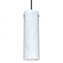 Besa Lighting 1XC-493019-BK-277-DIM010 - Besa Copa Pendant, Carrera, Black, 1x50W Halogen, 277V, 0-10V Dimming