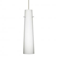 Besa Lighting 1XC-567407-SN-L - Besa Camino Pendant Satin Nickel Opal Matte 1x50W Halogen, 15Ft. Cord