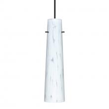 Besa Lighting 1XC-567419-LED-BK-L - Besa Camino Pendant Black Carrera 1x50W Halogen, 15Ft. Cord