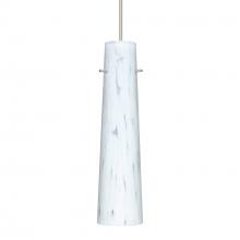 Besa Lighting 1XC-567419-SN-277-DIM010 - Besa Camino Pendant Satin Nickel Carrera 1x50W Halogen, 277V, 0-10V Dimming