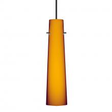 Besa Lighting 1XC-567480-BK - Besa Camino Pendant Black Amber Matte 1x50W Halogen