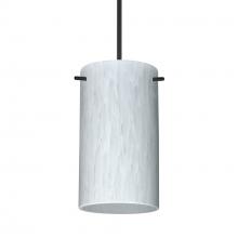 Besa Lighting 1XT-440419-LED-BK-L - Besa Stilo 7 Pendant Carrera Black 1x5W LED, 15Ft. Cord