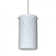 Besa Lighting 1XT-440419-SN-L - Besa Stilo 7 Pendant Satin Nickel Carrera 1x50W Halogen, 15Ft. Cord