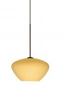 Besa Lighting 1XT-5410VM-BR - Besa Pendant Peri Bronze Vanilla Matte 1x50W Halogen