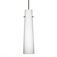 Besa Lighting 1XT-567407-BR-277-DIM010 - Besa Camino Pendant Bronze Opal Matte 1x50W Halogen, 277V, 0-10V Dimming