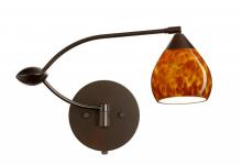 Besa Lighting 1WU-560518-BR - Besa Wall Tay Tay Bronze Amber Cloud 1x50W Halogen Gy6.35