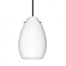 Besa Lighting B-171307-LED-BK - Besa Pendant for Multiport Canopy Pera 6, Black Finish, Opal Matte 1x5W LED