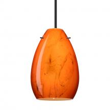 Besa Lighting B-1713HB-LED-BK - Besa Pendant for Multiport Canopy Pera 6, Black Finish, Habanero 1x5W LED