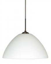Besa Lighting J-420107-LED-BR - Besa Tessa LED Pendant For Multiport Canopy White Bronze 1x9W LED