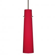 Besa Lighting RXP-5674RM-LED-BR - Besa Camino Pendant Bronze Ruby Matte 1x50W Halogen