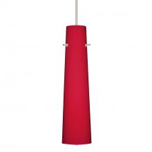 Besa Lighting RXP-5674RM-SN-277 - Besa Camino Pendant Satin Nickel Ruby Matte 1x50W Halogen, 277V