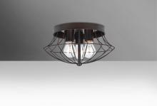 Besa Lighting SPEZZA13C-BR - Besa Ceiling Spezza 13 Bronze 3x100W Medium Base