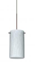 Besa Lighting X-440419-BR-L - Besa Stilo 7 Pendant for Multiport Canopy Bronze Carrera 1x50W Halogen, 15Ft. Cord