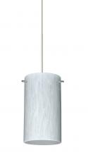 Besa Lighting X-440419-LED-SN-L - Besa Stilo 7 Pendant for Multiport Canopy Carrera Satin Nickel 1x5W LED, 15Ft. Cord