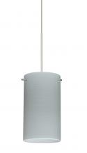 Besa Lighting X-4404KR-SN-277 - Besa Stilo 7 Pendant for Multiport Canopy Satin Nickel Chalk 1x50W Halogen, 277V