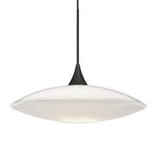 Besa Lighting X-629406-BK - Besa Pendant For Multiport Canopy Spazio, Black Finish, Opal Glossy 1x50W MAX GY6.35 Base