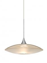 Besa Lighting X-6294GD-LED-SN - Besa Pendant For Multiport Canopy Spazio Satin Nickel Gold/Frost 1x5W LED