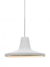 Besa Lighting X-MODUSWH-LED-SN - Besa Modus Cord Pendant For Multiport Canopy, White, Satin Nickel Finish, 1x9W LED