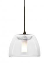 Besa Lighting X-SPURCL-LED-BR - Besa Spur Cord Pendant For Multiport Canopy, Clear, Bronze Finish, 1x3W LED