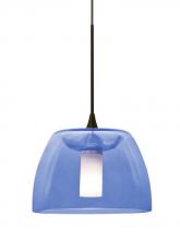 Besa Lighting RXP-SPURBL-BR - Besa Spur Cord Pendant, Blue, Bronze Finish, 1x35W Halogen