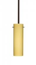 Besa Lighting 1TT-4930VM-LED-BR - Besa Stem Copa Pendant Bronze Vanilla Matte 1x9W LED